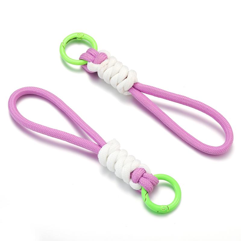 Creative Hand Woven Keychain For Mobile Phone Lanyard Anti Lost Knot Rope Strap Key Ring Men Women Car Key Holder Key Accessory