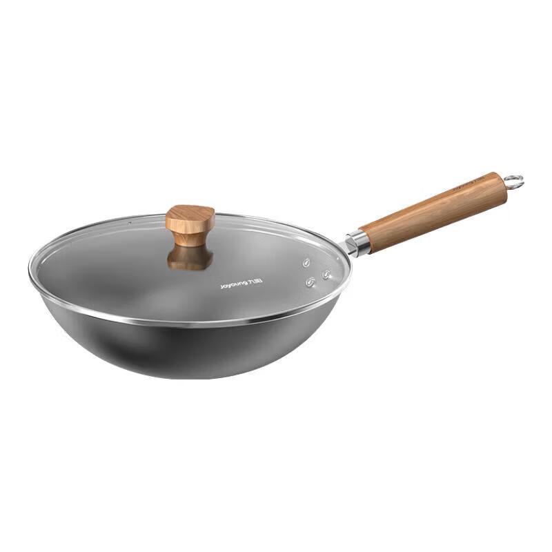 Joyoung 32cm Refined Iron Non-Stick Wok