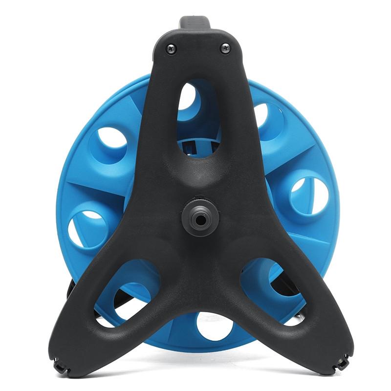 Garden Portable Water Hose Reel Holder 25M Hose Reel Watering Hose Pipe Clip For Household Irrigation Tool and Wash car blue