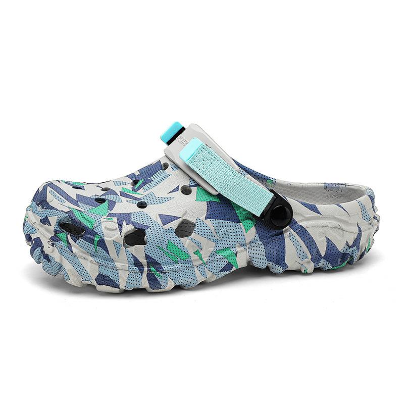 Lightweight Men's Clogs Slippers Sandal Men Garden Shoes Flat Camouflage Sandals Comfortable Outdoor Flip Flops Home Clogs Shoes