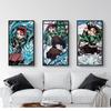 Japanese Classic Anime Demon Slayer Decoration Mural Cartoon Poster Canvas Painting and Wall Art Prints for Modern Home Decor