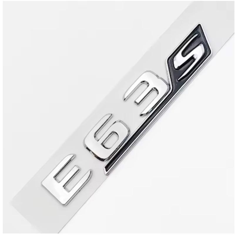 3D ABS Chrome Black E63 S Logo E63S Emblem Letters Sticker Car Trunk Badge For Mercedes Benz E63S AMG W212 W213 Accessories