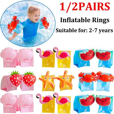Aufblasbare Auftriebsringe aus PVC, sichere Schwimmarmbänder für Kinder, langlebige, elastische, verschleißfeste aufblasbare Outdoor-Ausrüstung