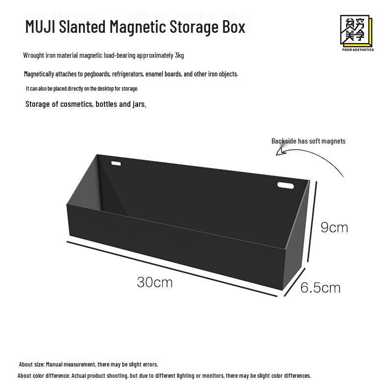 Muji-Style Magnetic Storage Rack & Accessories for Whiteboards, Doors & Refrigerators