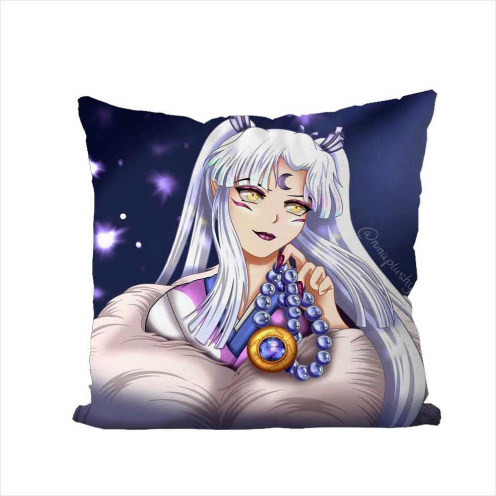 Inuyasha Pillow Case For Car Sofa Decorative Home Doublesided Print Plush Square Throw Pillow Cushion Cover