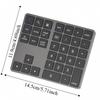 Rechargeable Wireless Keyboard 35 Keys Wireless Numeric Keypad Mini Digital Keypad  Laptop Notebook