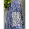 1/3Yards Luxury Sequin Beaded Lace Fabric Embroidered Tulle Mesh Fabric for Wedding Dress Evening Gown Bridal Party DIY Sewing