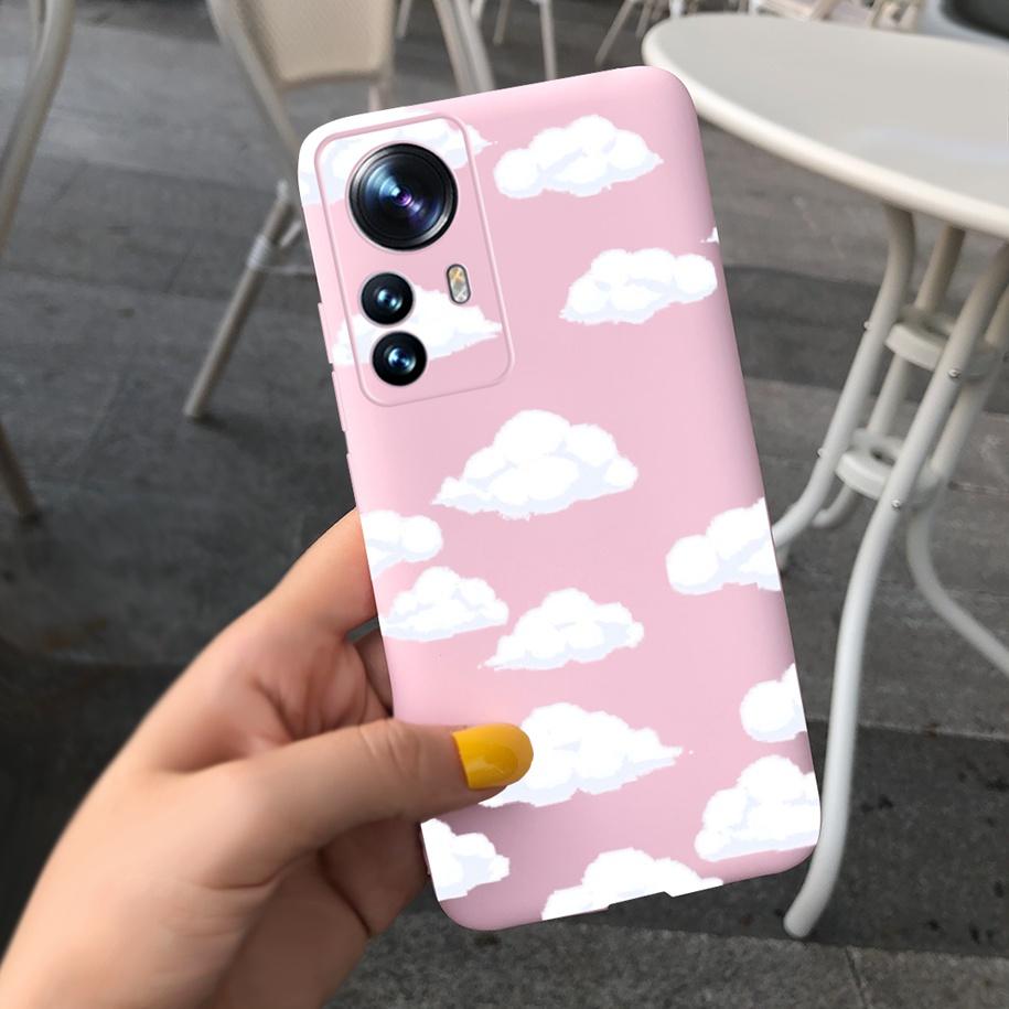 For Xiaomi 12 Pro 5G Case Cute Cartoon Painted Matte Cover For Xiaomi Mi 12 Pro 5G Global Funda on Xiomi 12 Pro Mi12 12X 5G Capa