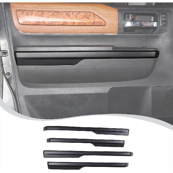 LLKUANG Car Inner Door Armrest Panel Decoration Strip Trim Compatible with Toyota Tundra 2014-2020 Pickup Car Door Protective Panel Cover