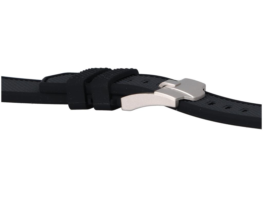 New GlacierX Silicone FiberTouch Black Smartwatch Strap for Apple Watch 42/44/45/49mm Black