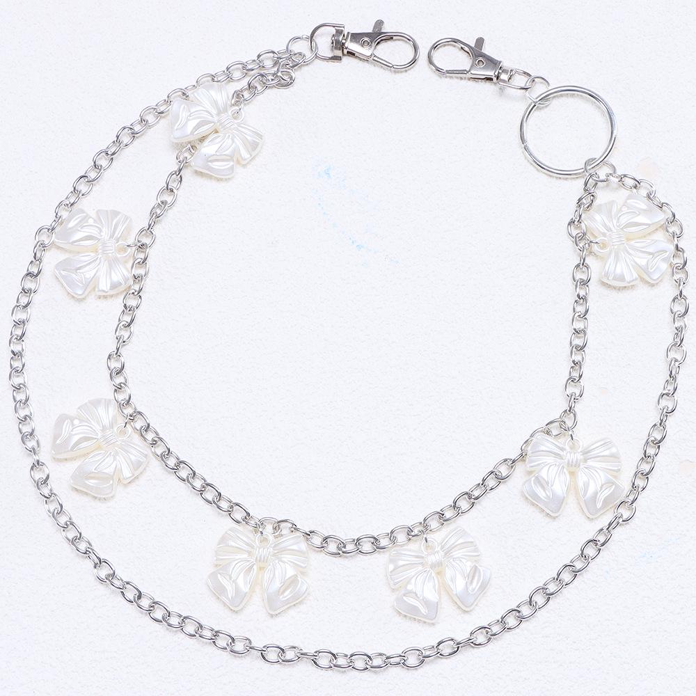 European Multi-layer Bow Waist Chain for Women - High-End Metal Accessory for Jeans