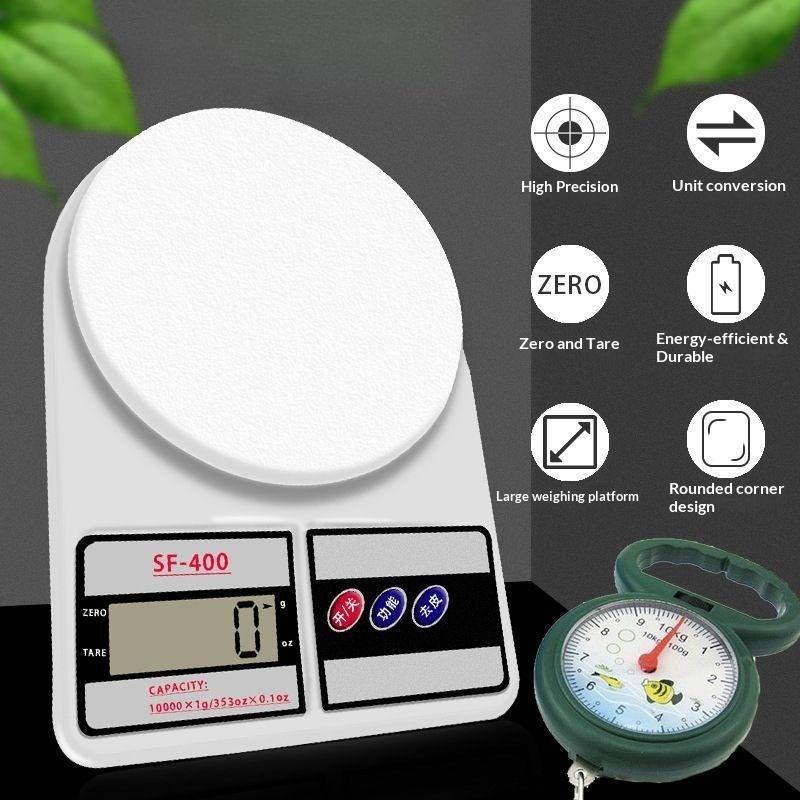 10kgx1g Digital Scale Kitchen Electronic Scale Gram Replaceable Battery Power Cooking Baking Cakes Measuring Kitchen Accessories