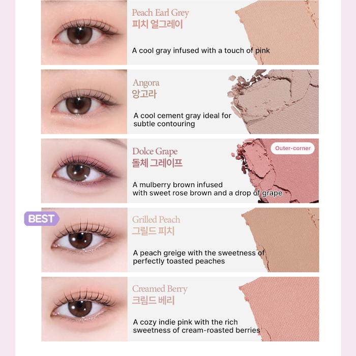 HOLIKA HOLIKA My Fave Piece Eyeshadow Single – Matte (44 Colors)