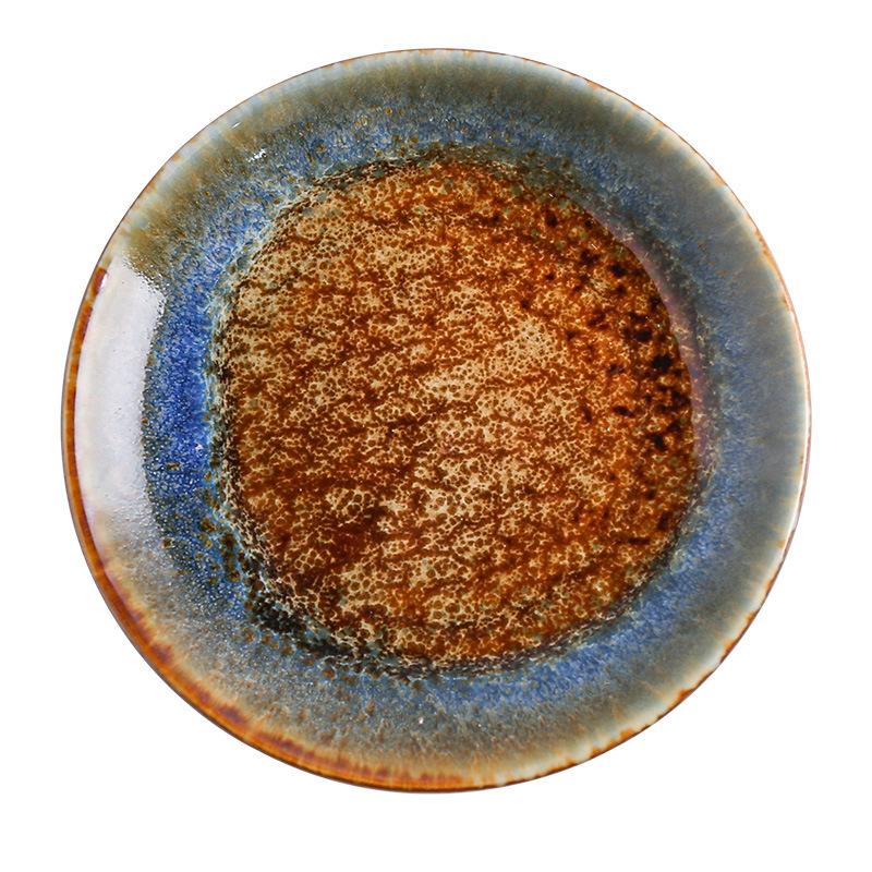 5-inch Small Ceramic Saucers Japanese-style Tableware for Home Use Vinegar Saucers Condiment Saucers Creative Snack Plates