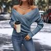 Fashion Women Knitwear Sweater Slim V Neck Long Sleeve Sweaters For Women Autumn Winter Jumper Tops