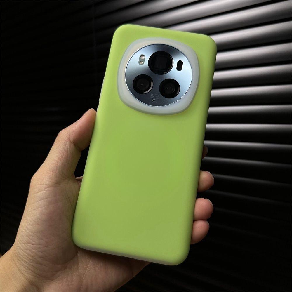 Milk Blue Jelly Magnetic Skin Suction, Suitable for Honor Magic1pro Mobile Phone Case, Liquid Silicone Magic Magic1