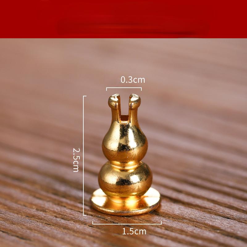 10pcs Copper Gourd Incense Plug with Nine Holes Mini Portable Water Drop Spice Seat Wire Stick Holder Sticks Burner Accessory