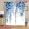 2D flat Photography Backdrop Popular Scene Backdrop Blue Leaves 100% Polyester Festive Backdrops Perfect for Holiday