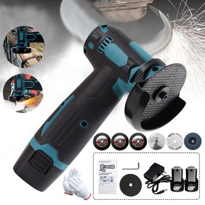 Kit de esmerilhadeira angular sem fio de 12 V, disco de desbaste de 3 polegadas e 76 mm, ferramenta leve de esmerilhadeira angular com