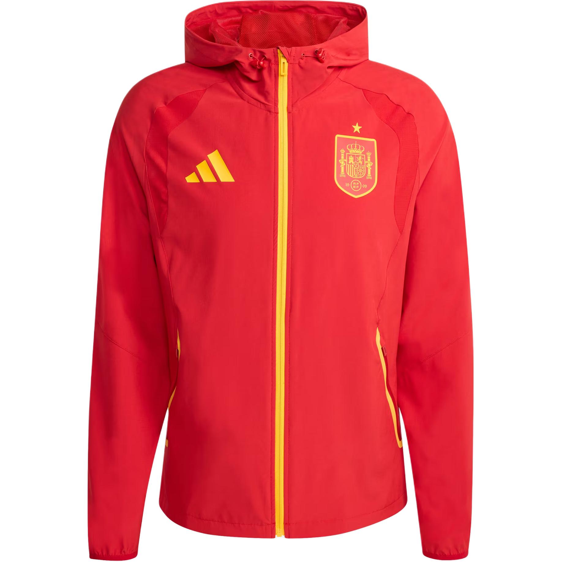 

Adidas Spain Tiro Slim Fit Hooded Zip Long Sleeve Jacket Men Jacket Team-Power-Red JZ2243 2XL