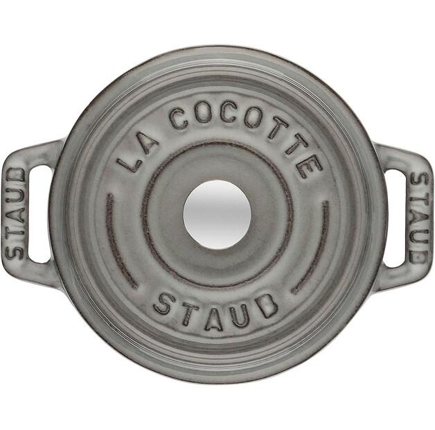 Мини-кокотница Zwilling Staub круглая 10см графитовый серый 250мл (40500-106-0)