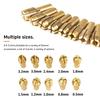Micro Mini Drill Chuck Adapter 0.5-3.2mm Brass Collet Bit M8×0.75 Nut Electric Motor Shaft For Dremel Rotary Tools Power Tools