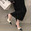 2024 Summer Designer Women Luxury High Heel Brand Ladies Sandals Female Slip on Party Dress Wedding Pumps Handmade Zaptos Mujer