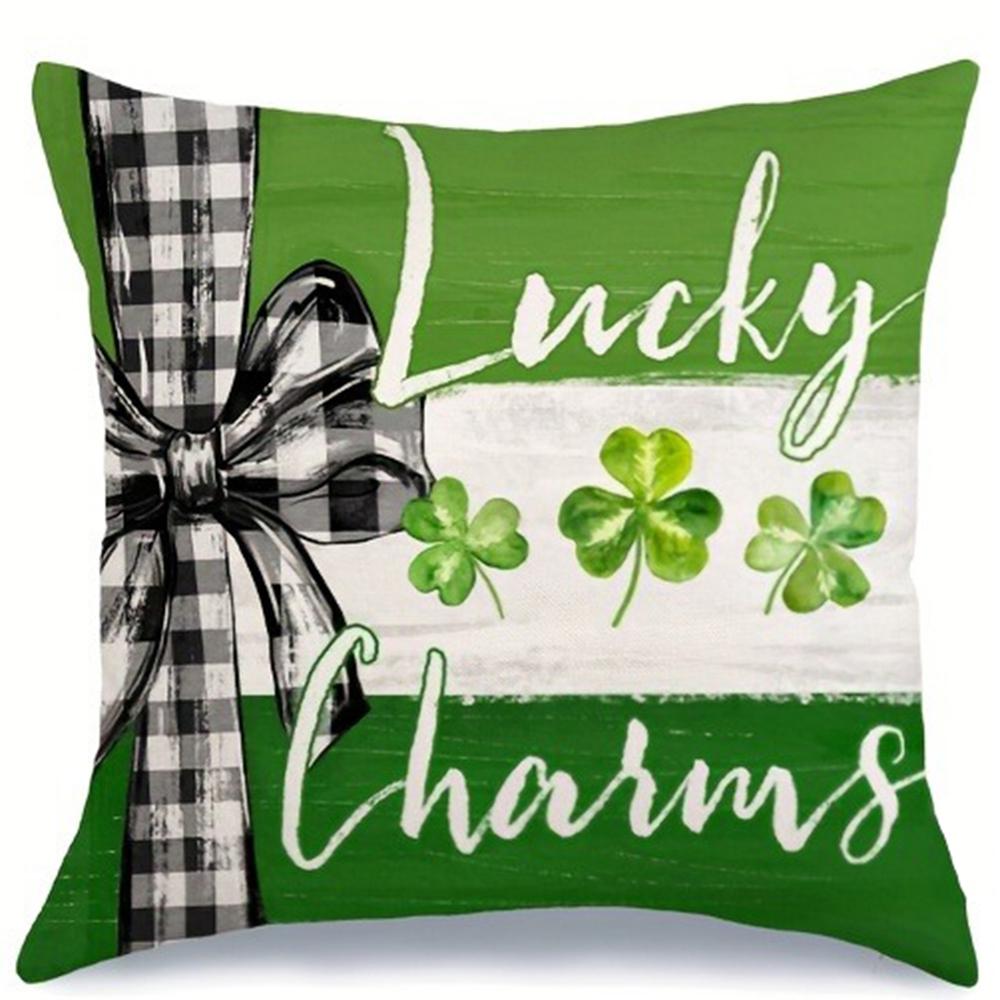 St. Patrick's Holiday decoration pillowcase is suitable for home room sofa cushion cover friend gift