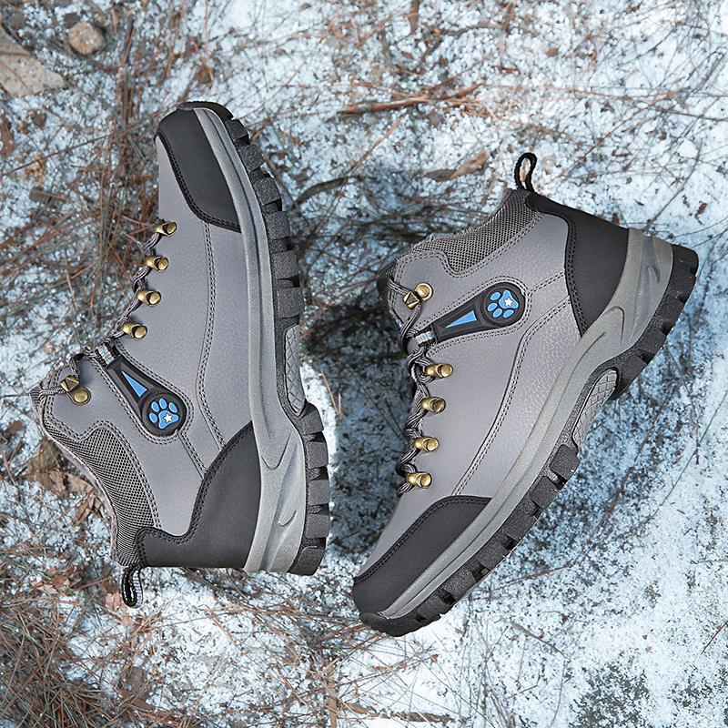 New Fashion Brand Warm Men's Snow Boots Outdoor Sneakers Plus Size Man Winter Plush Boot Waterproof Ankle Boots High Top Shoes