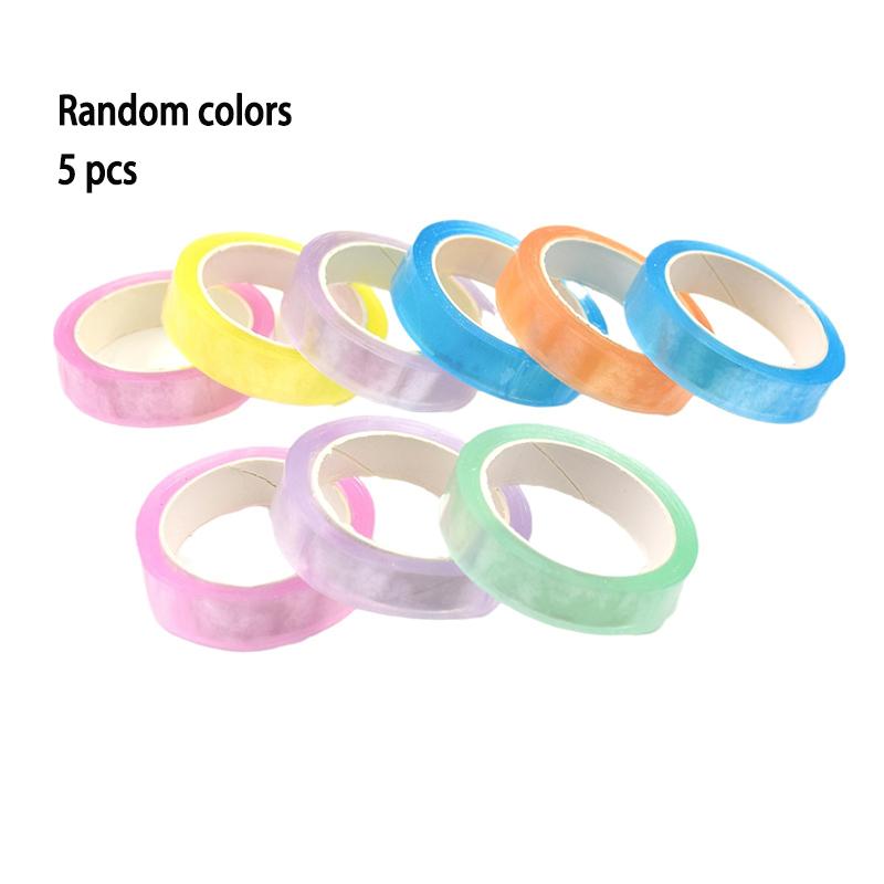 

5-Pack Sticky Ball Tape, Glittery Ice-Clear Ultra-Stress-Relieving Water Ball Tape, Pull-Apart by Hand, Sticky Balls