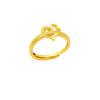 Trendy Hollow Heart Adjustable Ring for Women - Durable Vietnamese Gold with Long-Lasting Color Retention