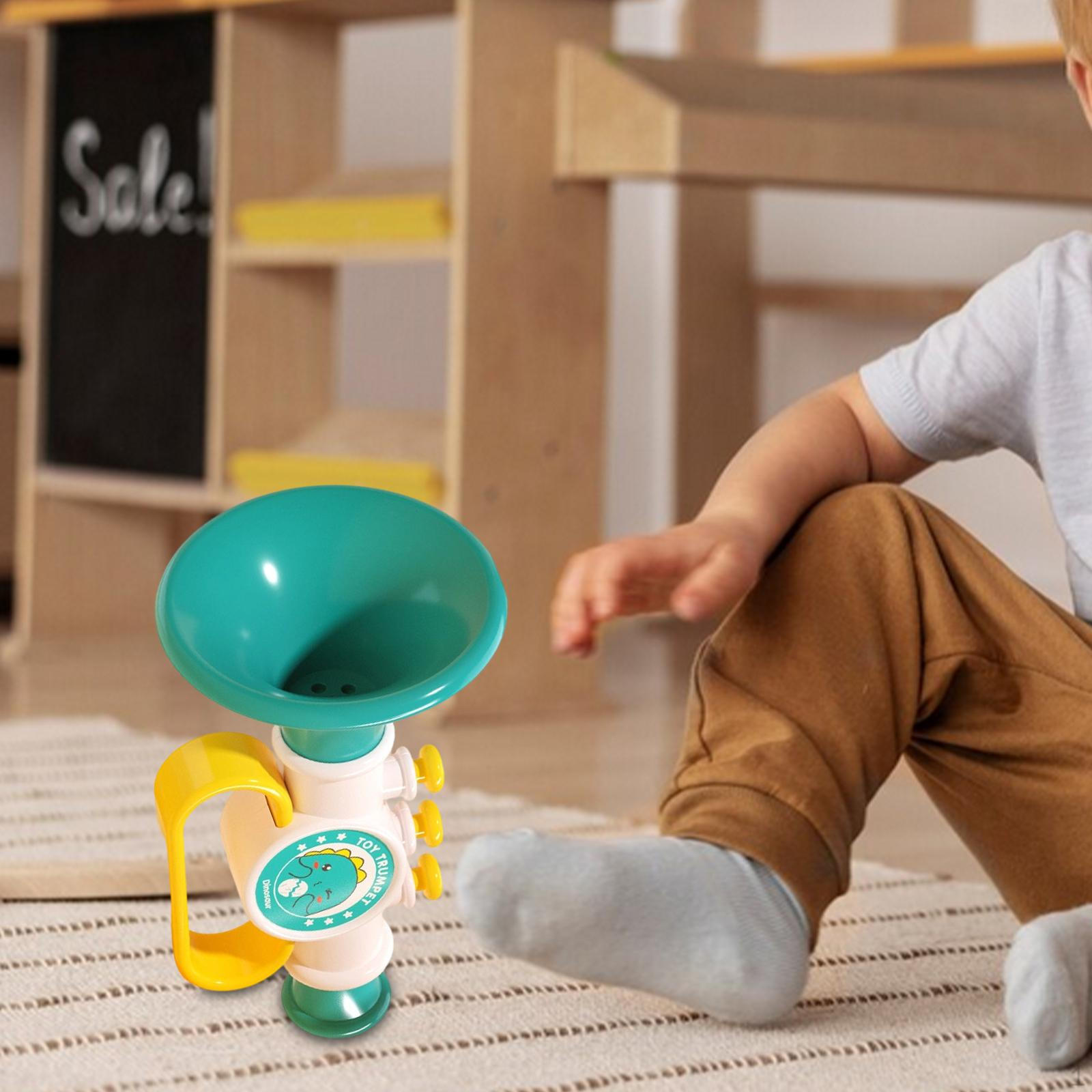 

Little Trumpet Toy Educational Portable Developmental for 2 3 Year Old Funny Play and Learn Musical зелений