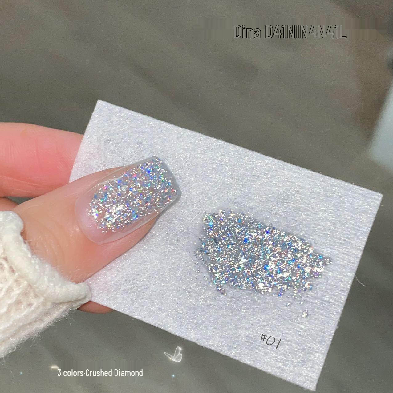 

Набор супер блестящих гель-лаков 2025: Радужный УФ-гель с крупным глиттером