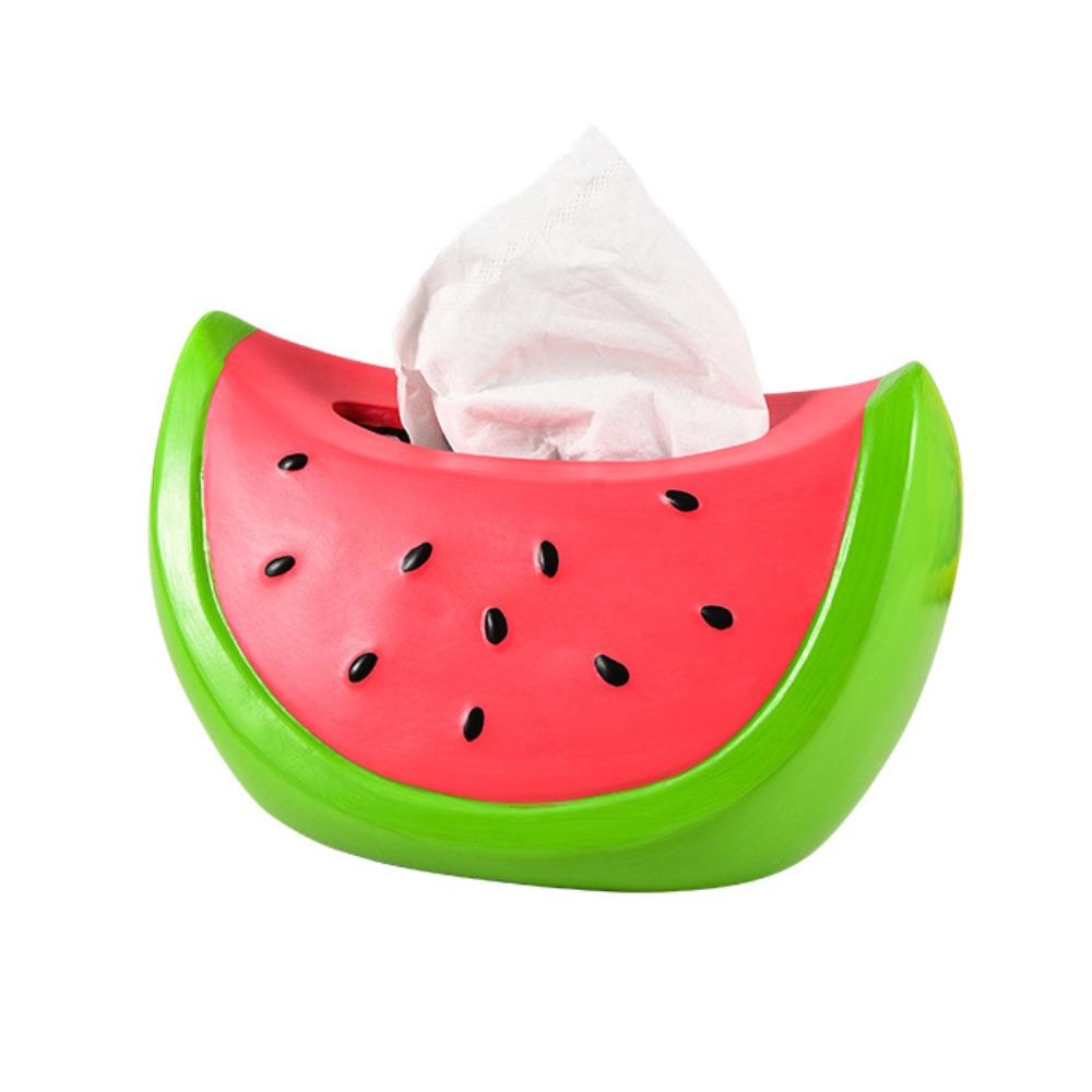 

Модель Игрушка Арбуз Коробка для салфеток Фруктовая Декоративная Арбуз Коробка для хранения бумаги Мультяшный Красочный Арбуз Украшение Декор