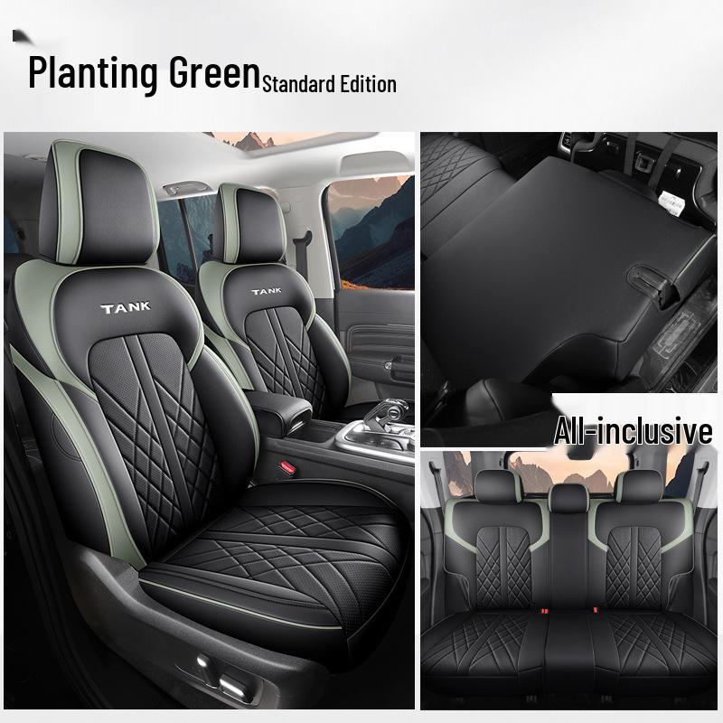 New Model Full Leather Car Seat Cushion for Tank 300 - Universal Fit for Five-Seater, All Seasons