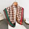 Spring and Autumn New Korean Small Square Scarf Women's 71 Cotton and Linen Versatile Small Scarf Neck Shirt Decorative Silk Scarf