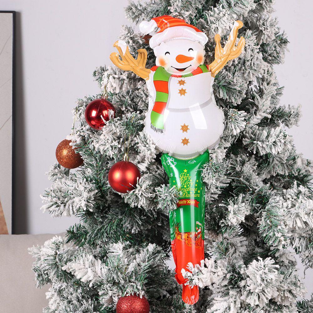 Inflatable Toys Christmas Decor Xmas Ornament Helium Foil Balloon Santa Claus Snowman Elk Deer