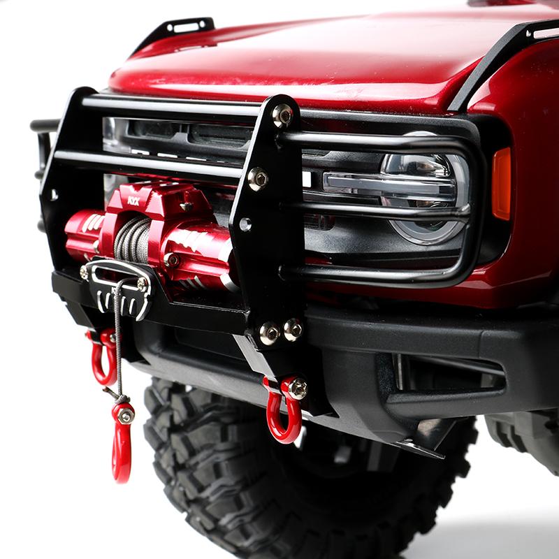 KYX Racing Alloy Front Bumper Upgrades Parts Accessories for 1/10 RC Crawler Car Traxxas TRX4 2021 Bronco