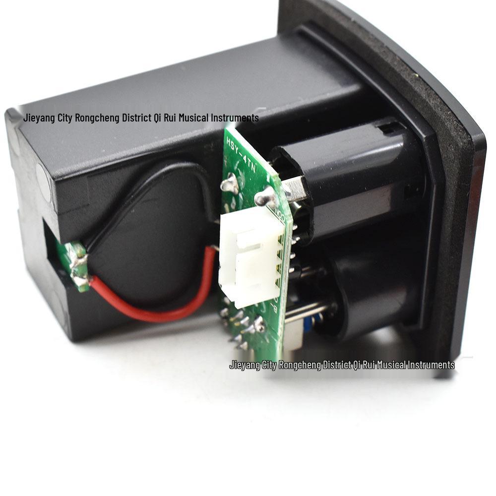 A-4T Ovaler Vier-Saiten Folk-Gitarren-Tonabnehmer EQ Equalizer mit Piezo und Gummi-Panel