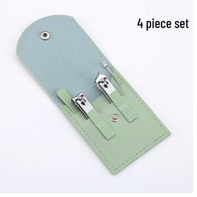 

Набор кусачек для ногтей из нержавеющей стали для рук и ног — включает в себя средство для удаления омертвевшей кожи и плоскогубцы Hawkbill. 4-piece зелёный