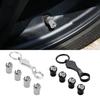 2026 Hot For VW VOLKSWAGEN Car Tire Valve Caps Wheel Covers with Wrench for Volkswagen Santana GTI Lavida Jetta Magotan Sagitar 