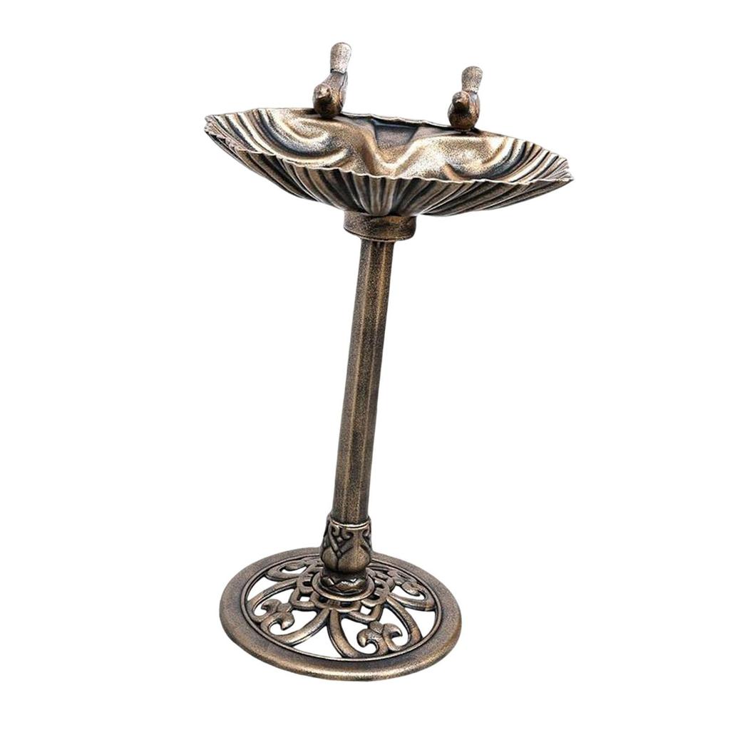 Weather Resistant Garden Bird Bath Large PP Basin Fountain Bird Feeder for Outdoor Patio Landscape