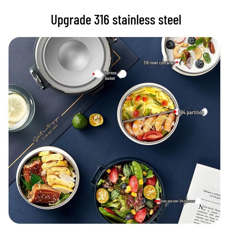 TAFUCO 316 Stainless Steel 3-Layer Vacuum Insulated Food Jar