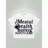 Teen Girl Clothes, Graphic Tees, With "Mental Health Matters" Text Pattern, Short Sleeved T - Shirt For Teenagers, Breathable Fabric,Y2k Style.