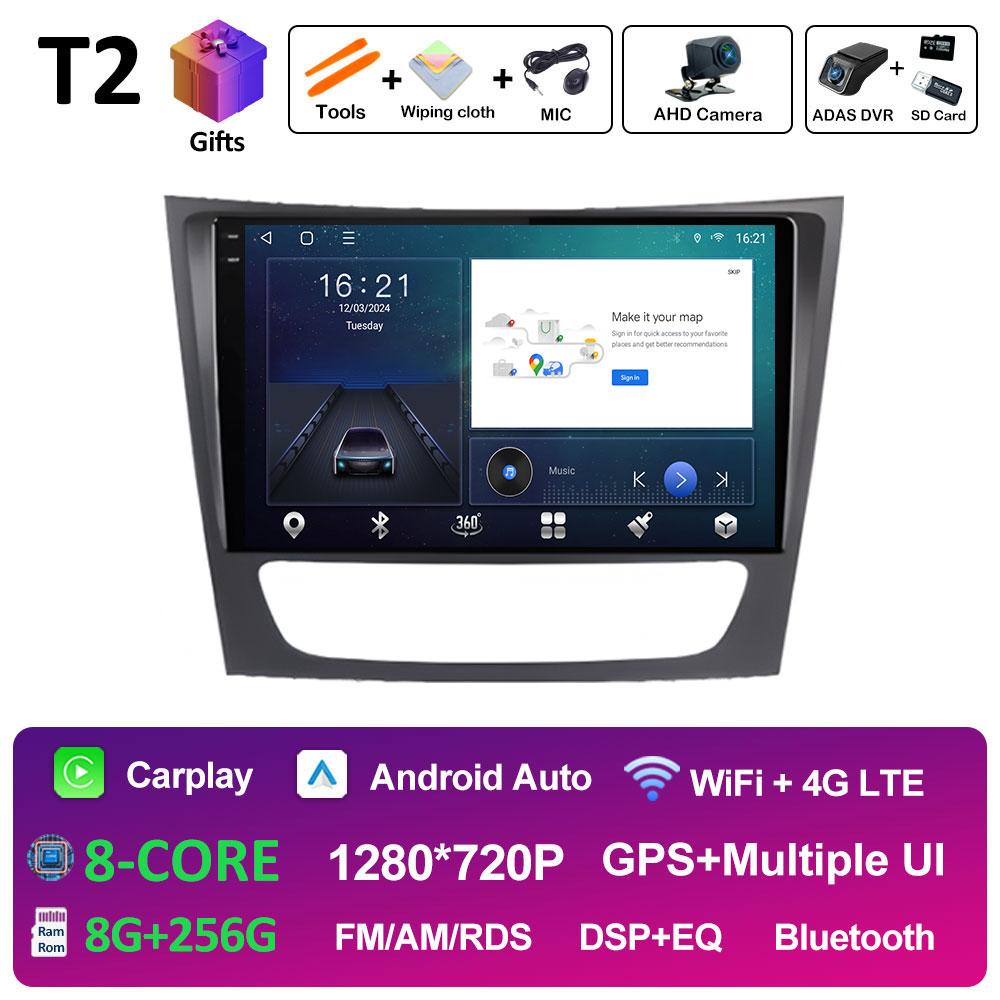 For Mercedes Benz E-class W211 2002 2003 2004 - 2008 GPS Navigation Wireless Carplay DSP Stereo Autoradio QLED IPS Screen WIFI