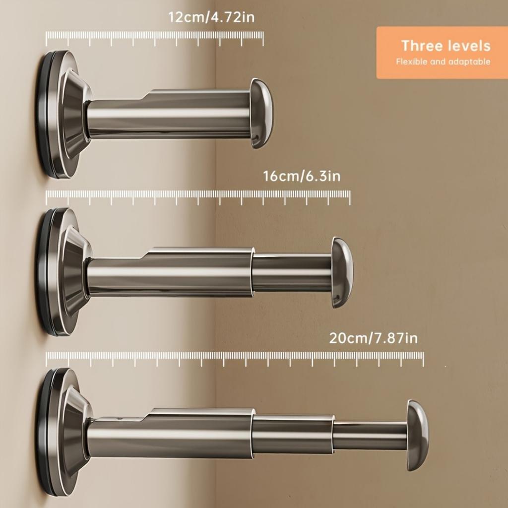 Two Commercial Clothes Hanger Storage Racks, Adjustable Length, No Need for Punching, Solid Material, Simple Style, Saving Space. Household Hangers