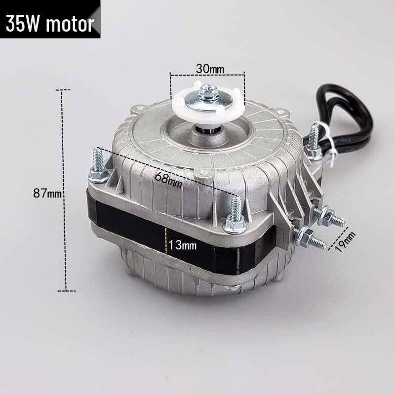 220V Shaded Pole Refrigerator & Freezer Cooling Fan Motor with Blade
