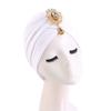 Indian Women Chemo Cap Muslim Diamonds Hijab Pleated Turban Wrap Headscarf Beanies Hair Loss Bonnet Hat Femme Turbante Mujer New