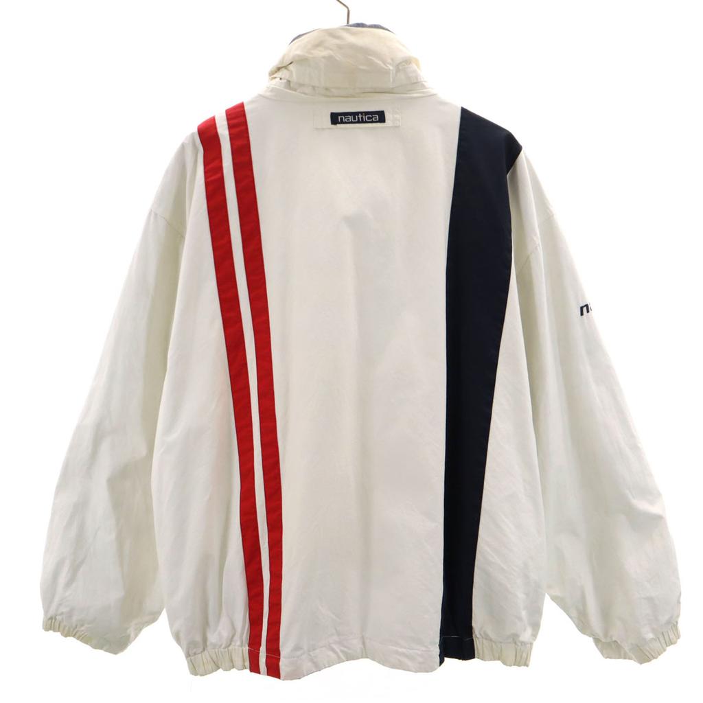 Nautica 90s Old Zip Jacket L White System Reversible Men's Used