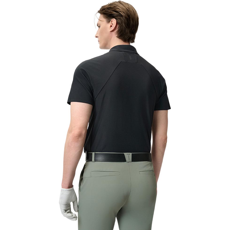 New FILA Golf Series Polo Shirt Men's Pitch Black A11M525114F-BK